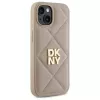 DKNY DKHCP15SPQDSLE Quilted Stack Logo kryt pre iPhone 15 6,1 palca béžový