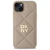 DKNY DKHCP15MPQDSLE Quilted Stack Logo zadný kryt pre iPhone 15 Plus - béžový