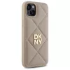 DKNY DKHCP15MPQDSLE Quilted Stack Logo zadný kryt pre iPhone 15 Plus - béžový