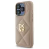 DKNY DKHCP15LPQDSLE Quilted Stack Logo kryt pre iPhone 15 Pro 6,1 béžový