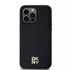 DKNY DKHMP14XPSHRPSK iPhone 14 Pro Max 6,7 puzdro koža monogramový vzor kovové logo MagSafe čierne
