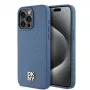 DKNY DKHMP15XPSHRPSB pevné puzdro koža monogramový vzor s kovovým logom MagSafe pre iPhone 15 Pro Max 6,7