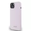 DKNY DKHMP14SSMCHLP pevné puzdro Liquid Silicone s kovovým logom MagSafe pre iPhone 13/14/15 6,1