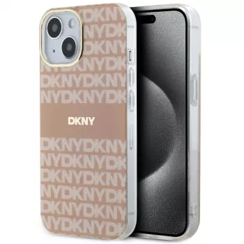 DKNY DKHMP14SHRHSEP pevné puzdro IML Mono & Stripe MagSafe pre Apple iPhone 14 / 15 / 13 6,1