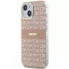 DKNY DKHMP14SHRHSEP pevné puzdro IML Mono & Stripe MagSafe pre Apple iPhone 14 / 15 / 13 6,1 inch ružová