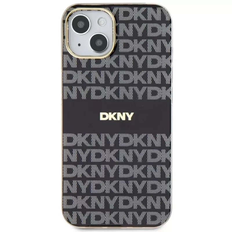 DKNY DKHMP14SHRHSEK pevné puzdro IML Mono & Stripe pre iPhone 14/15/13 6,1