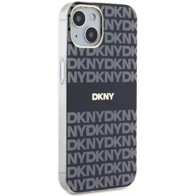 DKNY DKHMP14SHRHSEK pevné puzdro IML Mono & Stripe pre iPhone 14/15/13 6,1