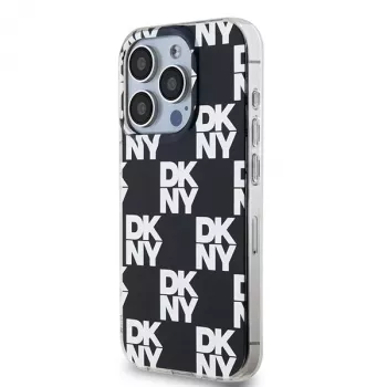 DKNY DKHCP15LHDLCEK tvrdé puzdro pre Apple iPhone 15 Pro 6,1, čierne, IML Checkered Mono Pattern