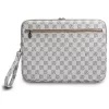 DKNY puzdro DKCS14PVSHLE 14 inch béžové károvaný vzor s potlačenými pruhmi