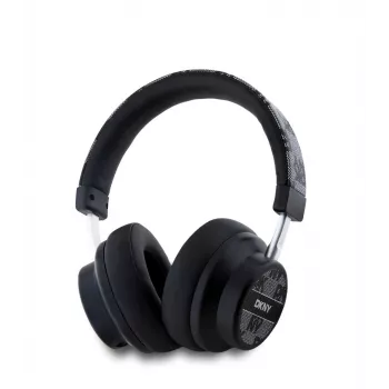 DKNY DKBHM2PCSHLK Bluetooth slúchadlá cez uši, čierne károvaný vzor