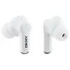 DKNY DKTWS3DNYAK Bluetooth TWS slúchadlá do uší s nabíjacím puzdrom, gumený matný povrch, čierne