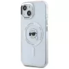 KARL LAGERFELD IML Metal Karl Head MagSafe puzdro pre Apple iPhone 15 Plus biele