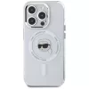KARL LAGERFELD IML Metal Karl Head MagSafe puzdro pre Apple iPhone 15 Pro, biele