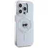 KARL LAGERFELD IML Metal Karl Head MagSafe puzdro pre Apple iPhone 15 Pro, biele