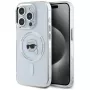 KARL LAGERFELD IML Metal Karl Head MagSafe puzdro pre Apple iPhone 15 Pro Max biele