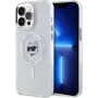Karl Lagerfeld KLHMP14XHLSCHH iPhone 14 Pro Max 6,7 inch biele pevné puzdro IML Metal Choupette Head MagSafe