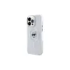 Karl Lagerfeld KLHMP14XHLSCHH iPhone 14 Pro Max 6,7 inch biele pevné puzdro IML Metal Choupette Head MagSafe