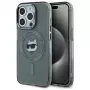Karl Lagerfeld KLHMP15LHLSCHK iPhone 15 Pro 6,1 inch puzdro IML Metal Choupette Head MagSafe čierna