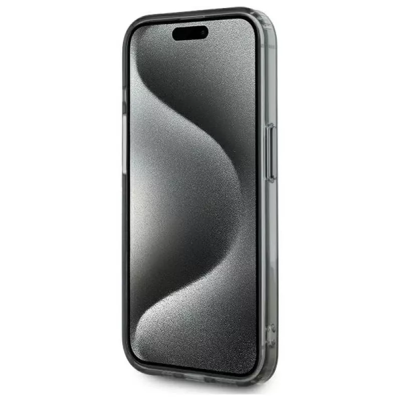 Karl Lagerfeld KLHMP15LHLSCHK iPhone 15 Pro 6,1 inch puzdro IML Metal Choupette Head MagSafe čierna