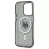 Karl Lagerfeld KLHMP15LHLSCHK iPhone 15 Pro 6,1 inch puzdro IML Metal Choupette Head MagSafe čierna