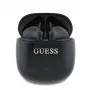 Guess GUTWSJ14ESGKTWS True Wireless Bluetooth 5.3 in-ear slúchadlá s nabíjacím puzdrom, čierna, Classic Logo Print