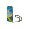 Guess IML Glitter With Pearl Strap puzdro MagSafe pre iPhone 16 Pro Max (zelená)