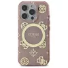 Guess GUHMP16LH4PYEEP iPhone 16 Pro 6,3 palca puzdro Pink Hardcase IML Peony On 4G Background MagSafe