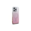 Guess IML Glitter Gradient MagSafe puzdro pre iPhone 16 Pro (pink)