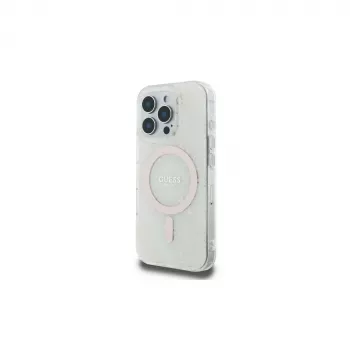 Guess GUHMP16LH4DTEH iPhone 16 Pro 6,3 palca biele puzdro IML 4G Background MagSafe