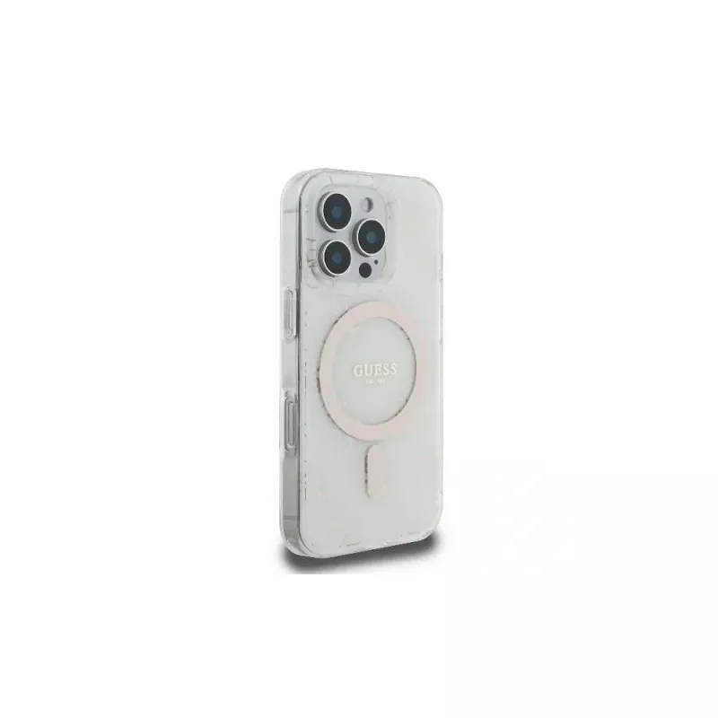 Guess GUHMP16LH4DTEH iPhone 16 Pro 6,3 palca biele puzdro IML 4G Background MagSafe