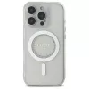 Guess GUHMP16LPFTDTEH puzdro pre Apple iPhone 16 Pro 6,3 palca biela IML kamienky MagSafe