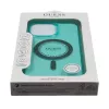 Guess IML Rhinestones MagSafe puzdro pre iPhone 16 Pro Max (zelená)
