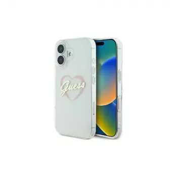 Guess GUHCP16SHCHGSPT puzdro pre Apple iPhone 16 6,1 palca transparentné IML Heart