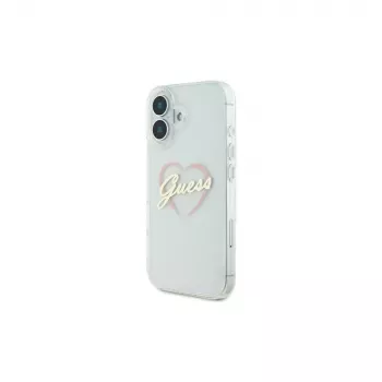 Guess GUHCP16SHCHGSPT puzdro pre Apple iPhone 16 6,1 palca transparentné IML Heart