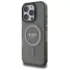 Guess GUHMP16LHFGEREK puzdro IML Glitter Circle MagSafe pre iPhone 16 Pro 6,3 čierna