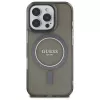 Guess GUHMP16XHFGEREK puzdro IML Glitter Circle MagSafe pre iPhone 16 Pro Max 6,9 palca čierna