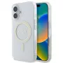 Guess GUHMP16SHFGERET iPhone 16 transparentné puzdro IML Glitter Circle MagSafe