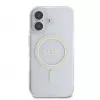 Guess GUHMP16SHFGERET iPhone 16 transparentné puzdro IML Glitter Circle MagSafe