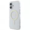 Guess GUHMP16SHFGERET iPhone 16 transparentné puzdro IML Glitter Circle MagSafe