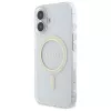 Guess GUHMP16MHFGERET iPhone 16 Plus 6,7 palca transparentné puzdro IML Glitter Circle MagSafe