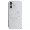 Guess GUHMP16MHFGERET iPhone 16 Plus 6,7 palca transparentné puzdro IML Glitter Circle MagSafe