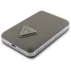 GUESS Grained Triangle bezdrôtová power banka 5000mAh 15W USB-C MagSafe hnedá