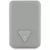 GUESS Grained Triangle bezdrôtová power banka 5000mAh 15W USB-C MagSafe béžová