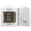 Guess GUA2P4RPSW puzdro na AirPods 1/2 hnedé 4G potlačené pruhy prívesok