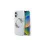 Guess GUHMP16MHFWFCT iPhone 16 Plus 6,7 inch priehľadné pevné puzdro IML Flowers Wreath MagSafe