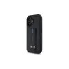 BMW BMHCP16SGSPCCK M Grip Stand Smooth a Carbon pevné puzdro pre iPhone 16 6,1 – čierna