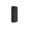 BMW BMHCP16SGSPCCK M Grip Stand Smooth a Carbon pevné puzdro pre iPhone 16 6,1 – čierna