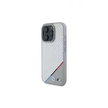 BMW M Carbon Tricolor Line pevné puzdro pre iPhone 16 Pro 6,3