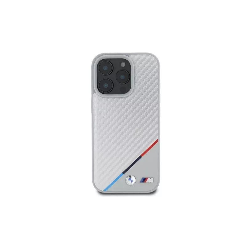 BMW M Carbon Tricolor Line pevné puzdro pre iPhone 16 Pro 6,3