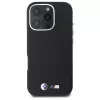 BMW M Smooth Full Wrapped Metal pevné puzdro pre Apple iPhone 16 Pro - čierne